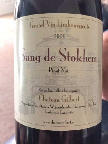 Ch Teau Gilbert Sang De Stokhem Pinot Noir Vivino Nederland