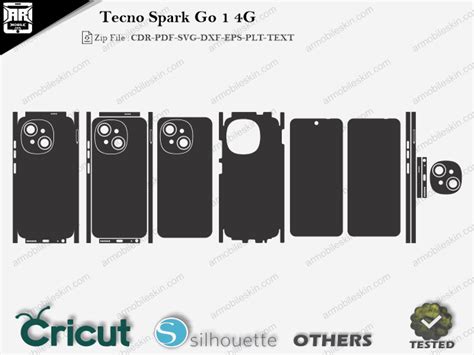 Tecno Spark Go 1 4G Skin Template Vector ARMOBILESKIN