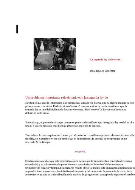 La Segunda Ley De Newton Study Ingenieros UDocz