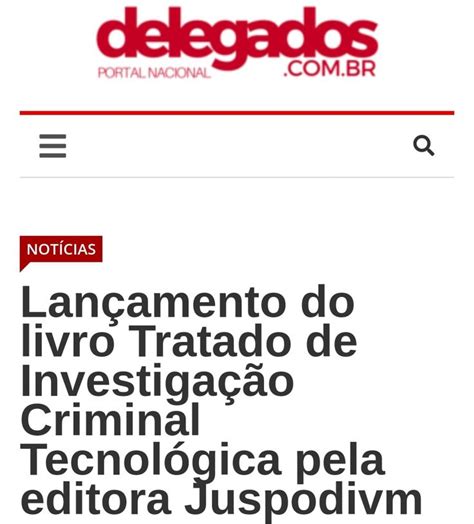 Mat Ria Publicada No Portal Nacional Dos Delegados Sobre O Tratado