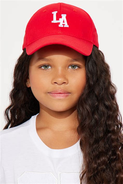 Mini La Representing Baseball Hat Red Fashion Nova