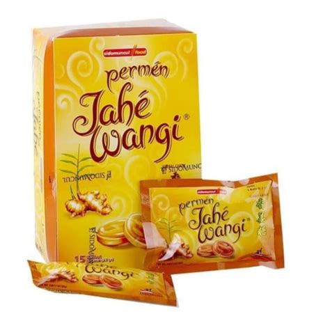 Jual Permen Jahe Wangi SidoMuncul Melegakan Tenggorokan 15 Sachet