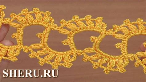 Ажурная лента крючком Урок 34 - YouTube