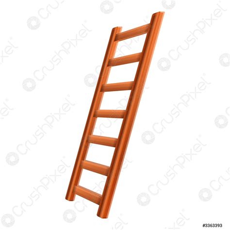 Escalera Icono De Inventario Estilo De Dibujos Animados Vector De