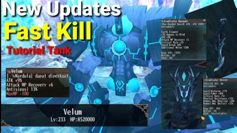 Velum Fast Kill New Update Mq Toram Online Tutorial Tank