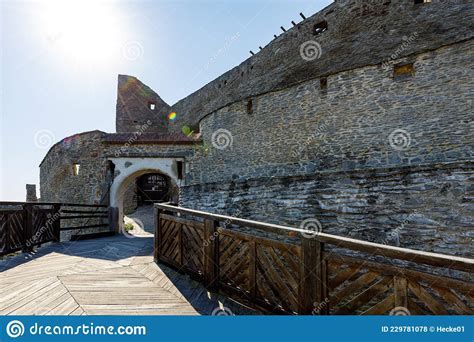 Deva Castle in Romania stock photo. Image of fortification - 229781078