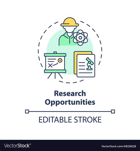 Research Opportunities Multi Color Concept Icon Vector Image