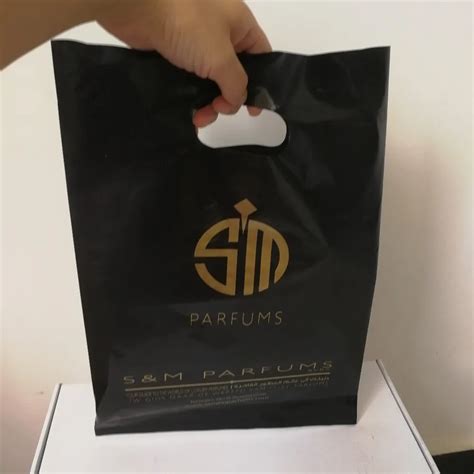 500pcs/lot customized company logo shopping bags / logo printed plastic ...