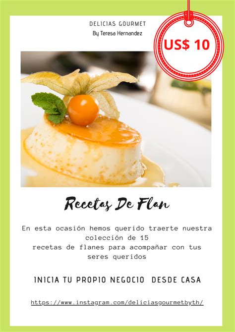 Plaza Libre Libro Digital De Recetas De Flan