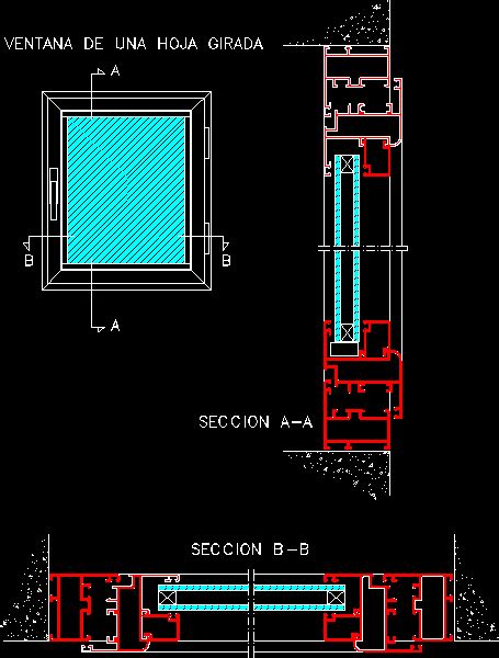 Detalles Constructivos De Ventanas Y Puertas De Aluminio En Autocad