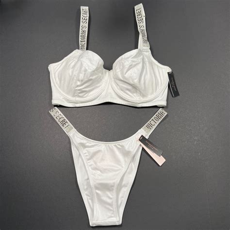 White Bikini Victorias Secret Victoria Secret Swim Bottoms