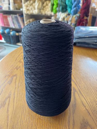 Cotton 8 4 500g Cone Black Wonky Weaver