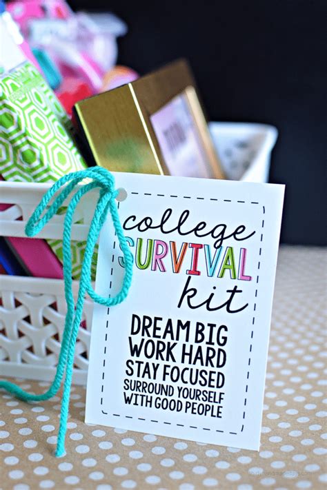 College Survival Kit With Printables