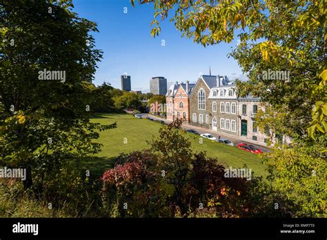 Old Houses In Vieux Quebec Town Canada Nobody Stock Photo Alamy