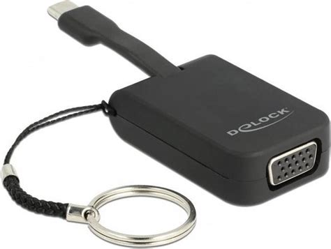 Premium USB C Naar VGA Adapter Sleutelhanger Met DP Alt Mode 1920 X