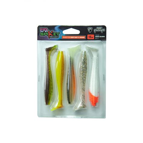 Fox Rage Spikey Shad Mixed Uv Colour Pack Pcs Visdeal