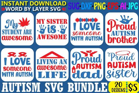 Autism Svg Bundle Vol 4 Bundle · Creative Fabrica