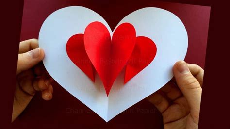 Easy Pop Up Heart Card Tutorial Best Craft Hacks