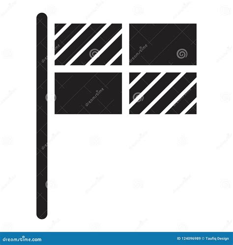 Icono Plano Del Vector Relacionado Simple De La Bandera Estilo Del