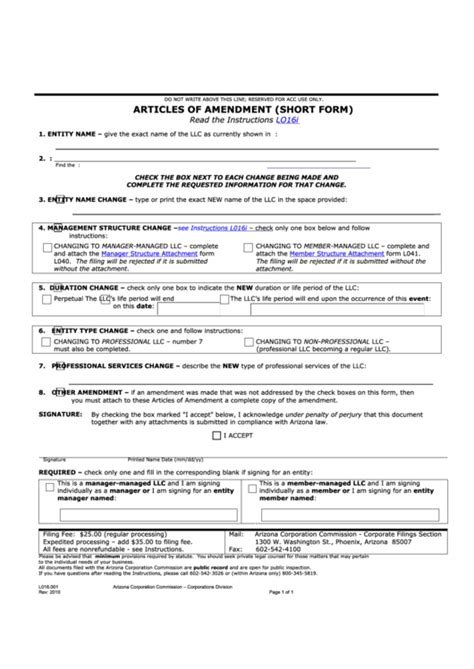 Articles Of Amendment Template Prntbl Concejomunicipaldechinu Gov Co