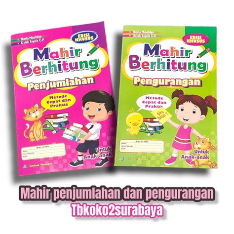 Jual Buku Tk Dan Paud Mahir Berhitung Penjumlahan Dan Pengurangan