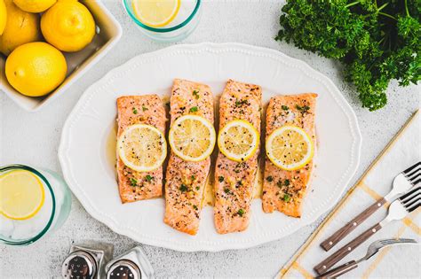 Oven Baked Lemon Pepper Salmon Dish N The Kitchen