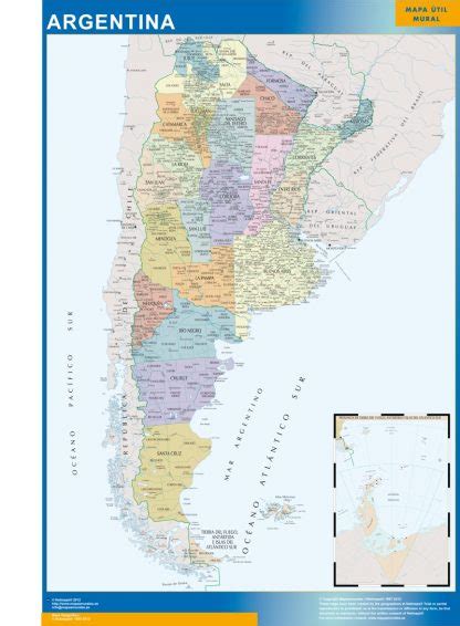 Magnetic Map Argentina Vector World Maps