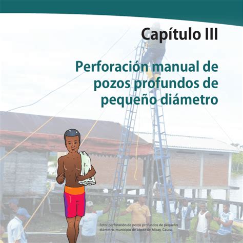 Perforación manual de pozos profundos de pequeño