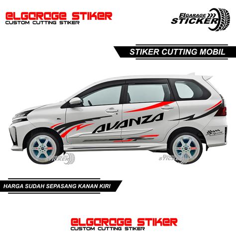 Jual Stiker Mobil Avanza Xenia Stiker Cutting Variasi Body Samping All