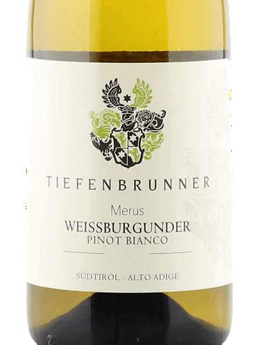 Tiefenbrunner Merus Pinot Bianco Weissburgunder Vivino Us