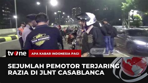 Kerap Jadi Lintasan Balap Liar Motor Polisi Gelar Razia Di JLNT