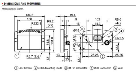Motec C125 5 Color Display Logger C125