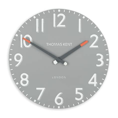 Thomas Kent Pimlico Wall Clock | 15" | Steel Grey | Black by Design