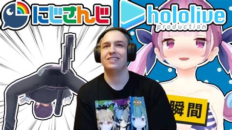 Hololive Vs Nijisanji Funny Moments Compilation Pekora Suisei