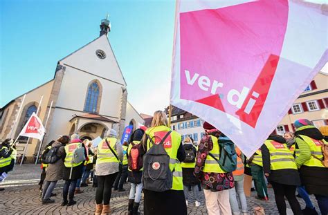 Baden Württemberg Verdi weitet Warnstreiks im öffentlichen Dienst aus