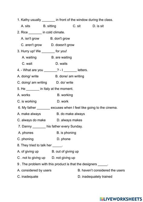 English Grammar Activity For Secondary School Live Worksheets Worksheets Library