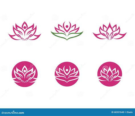 Lotus Flower Icon Vector