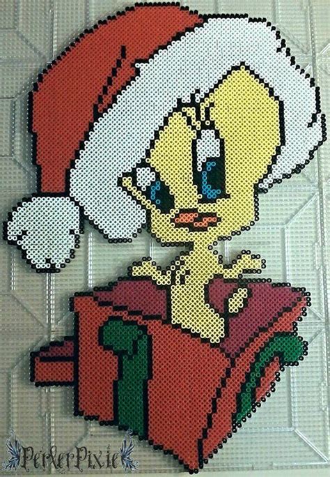 Tweety S Gift By PerlerPixie On DeviantArt Christmas Perler Beads