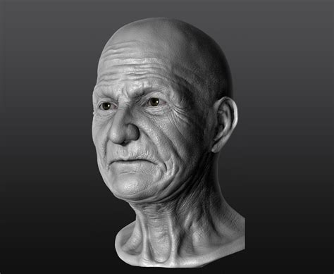 Artstation Oldman Zbrush