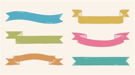Hand Drawn Ribbons 48390016 Vector Art At Vecteezy