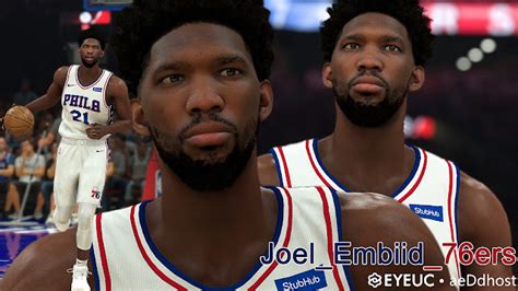 Joel Embiid Cyberface And Body Model V By Answer For K