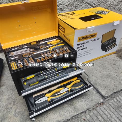 Jual KRISBOW Mechanical Tools Set 69 Pcs Tool Kit Shopee Indonesia