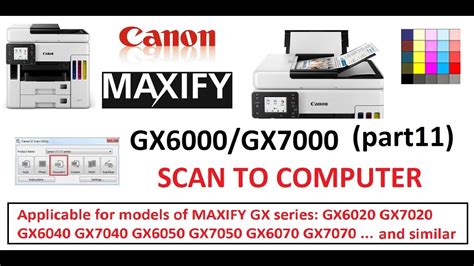 Canon Maxify Gx Gx Scan To Pc With Ij Scan Utility Part