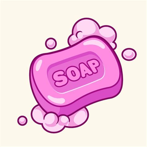 Premium Vector Cartoon Pink Soap Vector