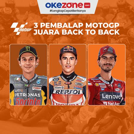 3 Pembalap MotoGP Yang Juara Back To Back 0 Foto Okezone Infografis