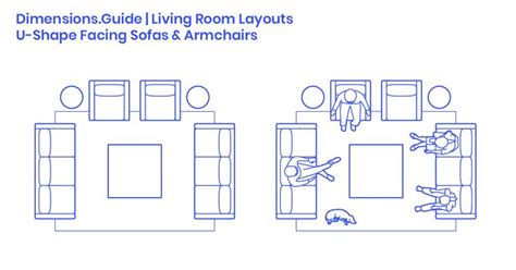 U Shape Sofa Facing Sofa Armchairs Dimensions Drawings Dimensions