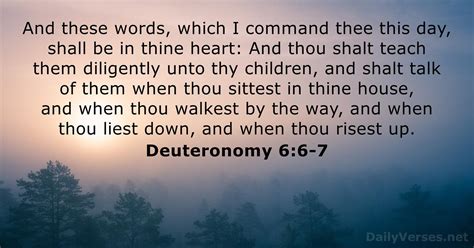 November 30, 2023 - Bible verse of the day (KJV) - Deuteronomy 6:6-7 - DailyVerses.net