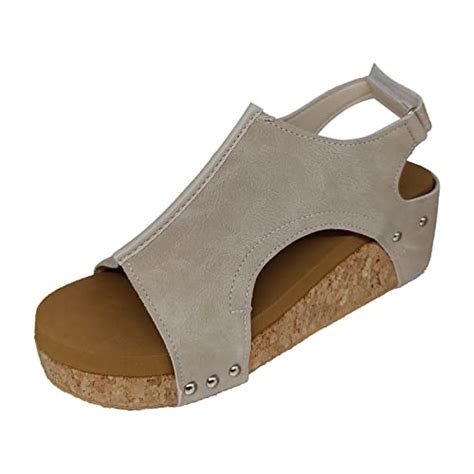 Jingpeins Sandales Orthop Diques Pour Femme Sandales Compens Es