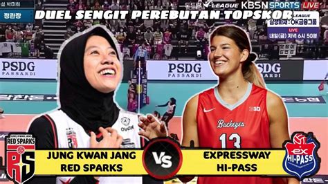 MEMBLUDAKLAGA KELIMA MEGAWATI HANGESTRI Red Sparks Vs Korea