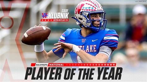 Cade Klubnik Of Austin Westlake Named 2021 Maxpreps High School